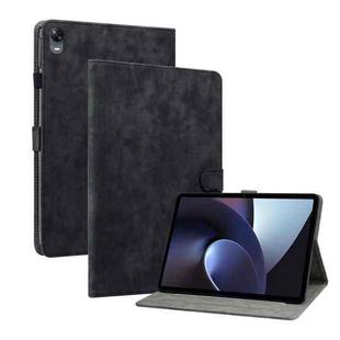 For OPPO Pad 11 Tiger Pattern PU Tablet Case(Black)