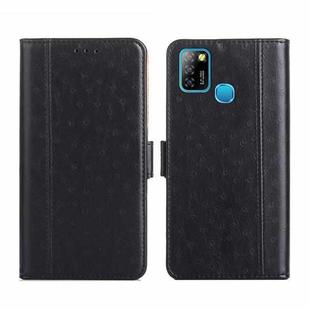 For Infinix Hot 10 Lite / Smart 5 Ostrich Texture Flip Leather Phone Case(Black)