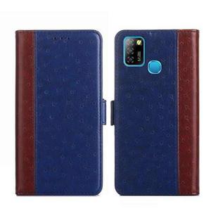 For Infinix Hot 10 Lite / Smart 5 Ostrich Texture Flip Leather Phone Case(Blue)