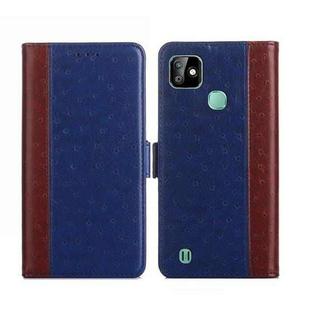 For Infinix Smart HD 2021 Ostrich Texture Flip Leather Phone Case(Blue)