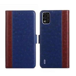 For Itel A48 Ostrich Texture Flip Leather Phone Case(Blue)