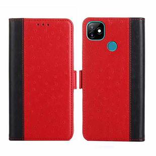 For Itel Vision 1 Ostrich Texture Flip Leather Phone Case(Red)