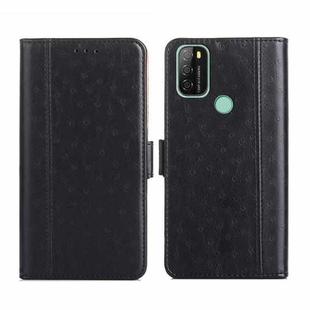 For Blackview A70 Ostrich Texture Flip Leather Phone Case(Black)