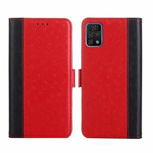 For UMIDIGI A11 Pro Max Ostrich Texture Flip Leather Phone Case(Red)