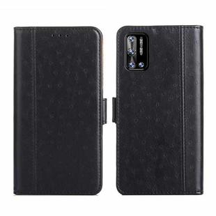 For Doogee N40 Pro Ostrich Texture Flip Leather Phone Case(Black)