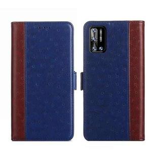 For Doogee N40 Pro Ostrich Texture Flip Leather Phone Case(Blue)