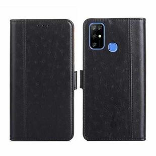 For Doogee X96 Pro Ostrich Texture Flip Leather Phone Case(Black)