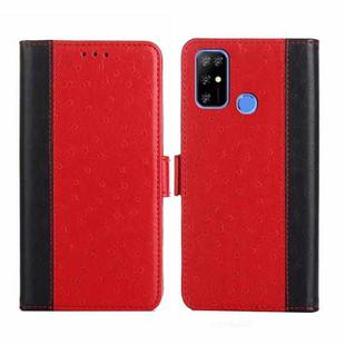For Doogee X96 Pro Ostrich Texture Flip Leather Phone Case(Red)