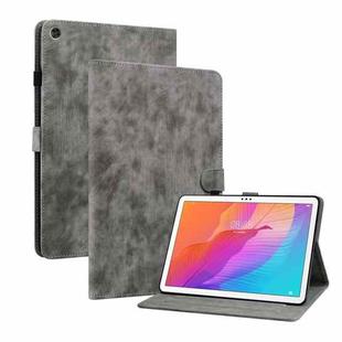 For Huawei MatePad T 10s/Enjoy Tablet 2 Tiger Pattern PU Tablet Case(Grey)