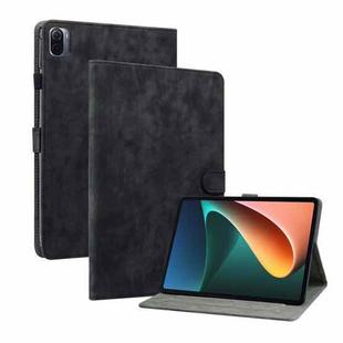 For Xiaomi Pad 5/Pad 5 Pro Tiger Pattern PU Tablet Case With Sleep / Wake-up Function(Black)
