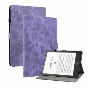 For Amazon Kindle Paperwhite 5 Tiger Pattern PU Tablet Case With Sleep / Wake-up Function(Purple)