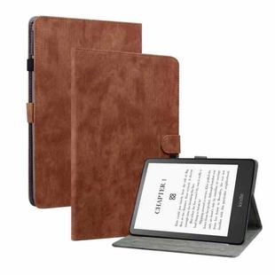 For Amazon Kindle Paperwhite 5 Tiger Pattern PU Tablet Case With Sleep / Wake-up Function(Brown)
