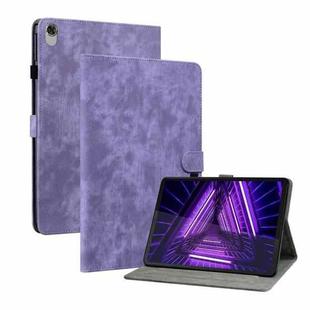 For Lenovo M10 Plus 10.3 Tiger Pattern PU Tablet Case(Purple)