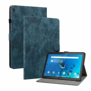 For Lenovo Tab M10/Tab M10 HD Tiger Pattern PU Tablet Case(Dark Blue)