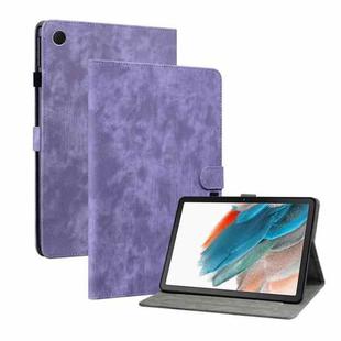 For Samsung Galaxy Tab А8 10.5 Wifi/LTE Tiger Pattern Flip Leather Tablet Case(Purple)