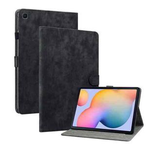 For Samsung Galaxy Tab S6 Lite Tiger Pattern PU Tablet Case With Sleep / Wake-up Function(Black)