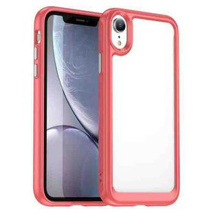 For iPhone XR Colorful Series Acrylic + TPU Phone Case(Red)