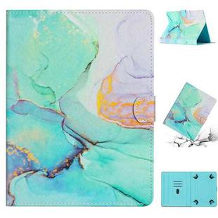 For 7 inch Tablet Marble Pattern Leather Tablet Case(Green)