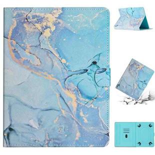 For 7 inch Tablet Marble Pattern Leather Tablet Case(Blue)