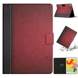 For iPad Pro 10.5 2019 / 10.2 Stitching Solid Color Smart Leather Tablet Case(Red)
