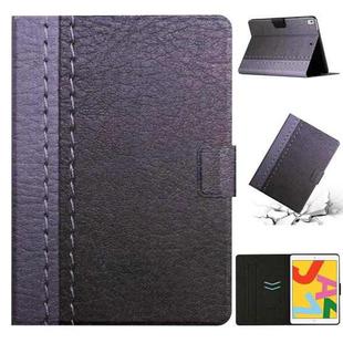 For iPad Pro 10.5 2019 / 10.2 Stitching Solid Color Smart Leather Tablet Case(Grey)