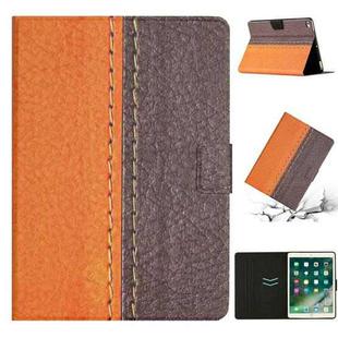 Stitching Solid Color Smart Leather Tablet Case For iPad Air / Air 2 / 9.7 2018 / 2017(Orange)