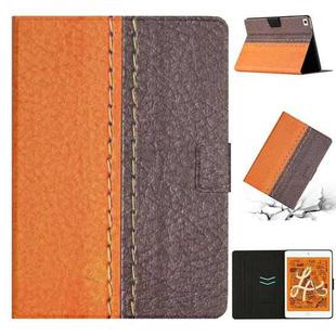 Stitching Solid Color Smart Leather Tablet Case For iPad mini 5 / 4 / 3 / 2 / 1(Orange)