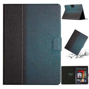 For Amazon Kindle Paperwhite 4 / 3 / 2 / 1 Stitching Solid Color Smart Leather Tablet Case(Green)