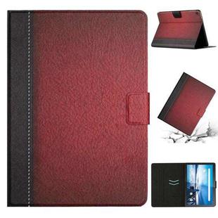 For Lenovo Tab M10 X605F X505 Stitching Solid Color Smart Leather Tablet Case(Red)