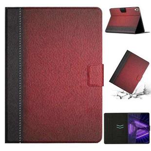 For Lenovo Tab M10 HD 2nd Gen Stitching Solid Color Smart Leather Tablet Case(Red)