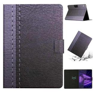 For Lenovo Tab M10 3rd Gen Stitching Solid Color Smart Leather Tablet Case(Grey)