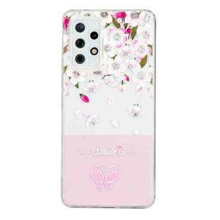 For Samsung Galaxy A32 4G Bronzing Butterfly Flower Phone Case(Peach Blossoms)