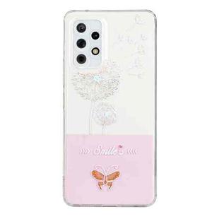 For Samsung Galaxy A52 4G / 5G Bronzing Butterfly Flower Phone Case(Dandelions)