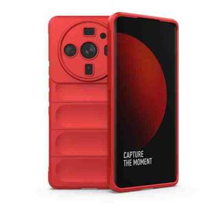 For Xiaomi 12S Ultra Magic Shield TPU + Flannel Phone Case(Red)