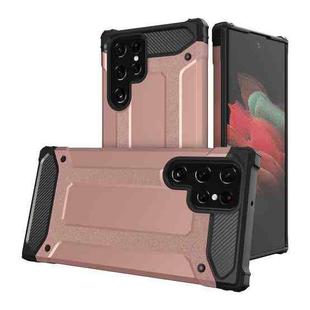 For Samsung Galaxy S22 Ultra 5G Magic Armor TPU + PC Phone Case(Rose Gold)