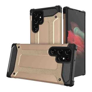 For Samsung Galaxy S22 Ultra 5G Magic Armor TPU + PC Phone Case(Gold)