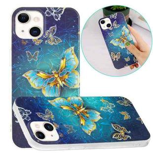 For iPhone 14 Plus Electroplating Soft TPU Phone Case (Butterflies)