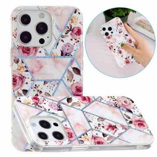 For iPhone 14 Pro Max Electroplating Soft TPU Phone Case (Rose)