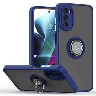 For Motorola Moto G 5G 2022 Q Shadow 1 Series TPU and PC Phone Case(Royal Blue)