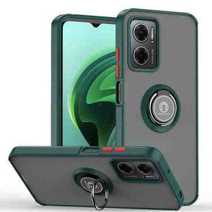 For Xiaomi Redmi Note 11E Q Shadow 1 Series TPU and PC Phone Case(Dark Green)