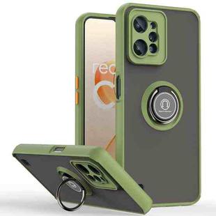 For Realme C31 Q Shadow 1 Series TPU and PC Phone Case(Army Green)
