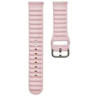20mm Universal Single Color Silicone Watch Band(Pink)