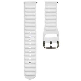 22mm Universal Single Color Silicone Watch Band(White)