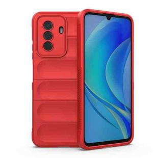 For Huawei Enjoy 50 4G / Nova Y70 Magic Shield TPU + Flannel Phone Case(Red)