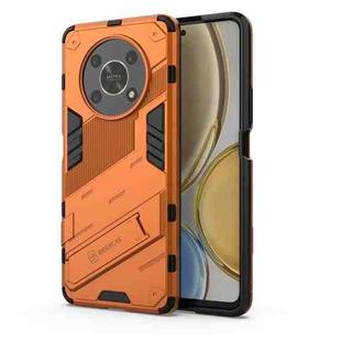 For Honor X30 Punk Armor PC + TPU Phone Case with Holder(Orange)