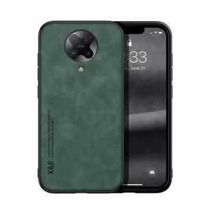For Xiaomi Redmi K30 Pro Skin Feel Magnetic Leather Back Phone Case(Green)