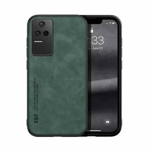 For Xiaomi Redmi K40s Skin Feel Magnetic Leather Back Phone Case(Green)