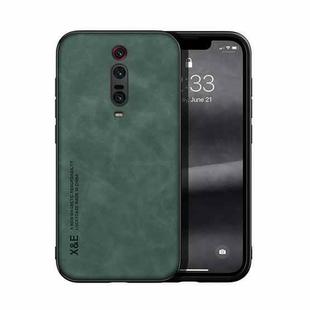 For Xiaomi Redmi K20 Skin Feel Magnetic Leather Back Phone Case(Green)
