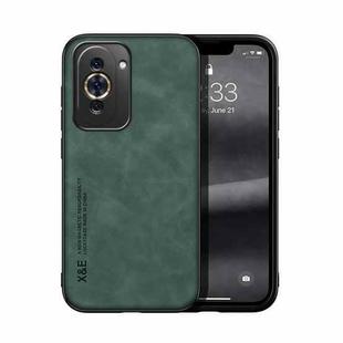 For Huawei Nova 10 Pro Skin Feel Magnetic Leather Back Phone Case(Green)