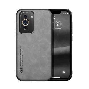 For Huawei Nova 10 Pro Skin Feel Magnetic Leather Back Phone Case(Light Grey)